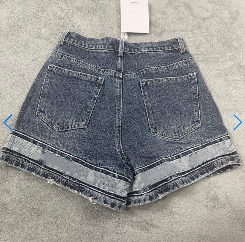 Womens Jeans Designer Denim Shorts Carta Calças Design Sexy Senhoras Verão Calça Curta Roupas