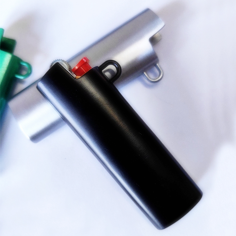 Färgglad rökningsmetalllegering Portable Pendant Ring ljusare hudfodral Skydd innovativ mantel tobak cigaretthållare lätt utbytbar ärm DHL