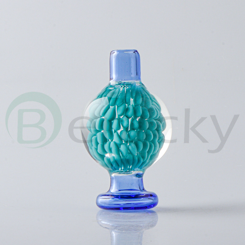 New Built-in Flower Glass Bubble Carb Cap Smoke 26mmOD Heady Stripe Caps For Beveled Edge Quartz Banger Nails Glass Water Bongs Dab Rigs