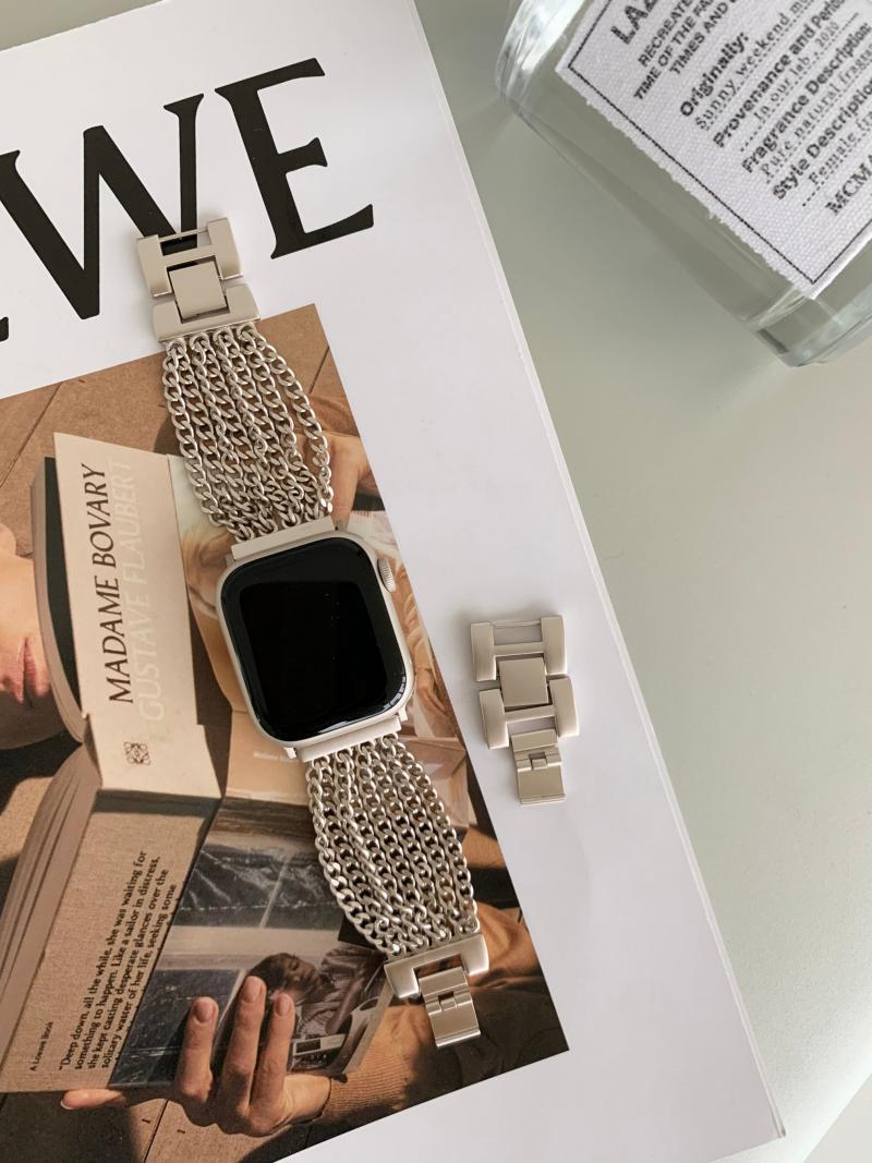 Luxury Unique Diamond iWatch Straps Watchbands for  Watch Band 49mm 41mm 45mm 42mm 38mm 40mm 44mm iwatch8 SE 7 6 3 4 5 ultra Designers elegant Bracelet For Lady