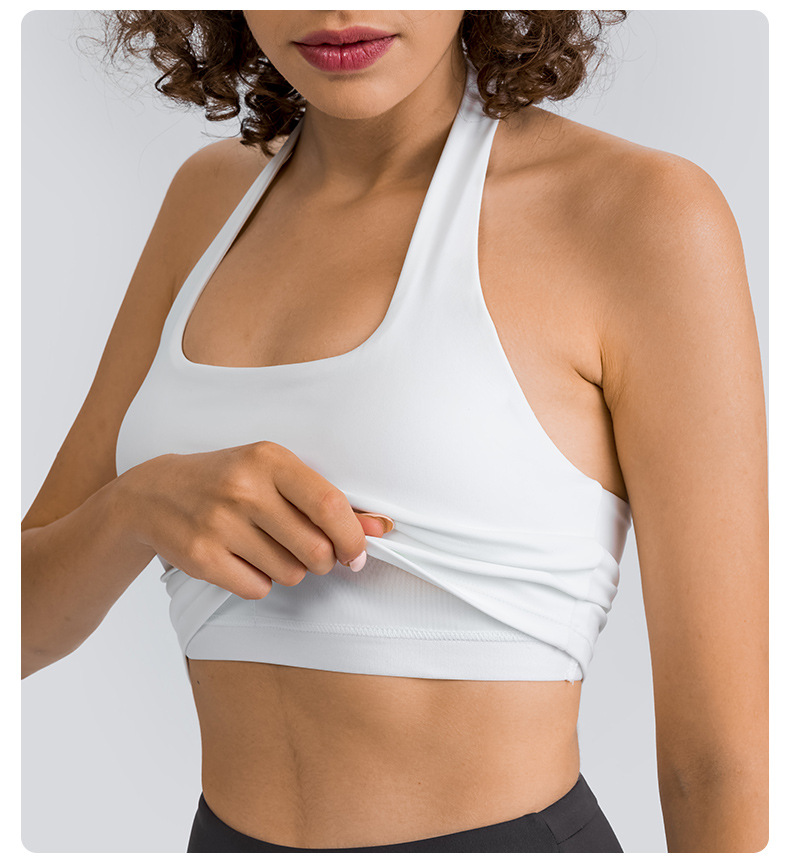 Raceback Yoga Optifites Tops Tops Women Fitness Fitness Sans manches Cami Top Sports Shirt Slim Cibbed Running Gym Shirts avec soutien-gorge intégré
