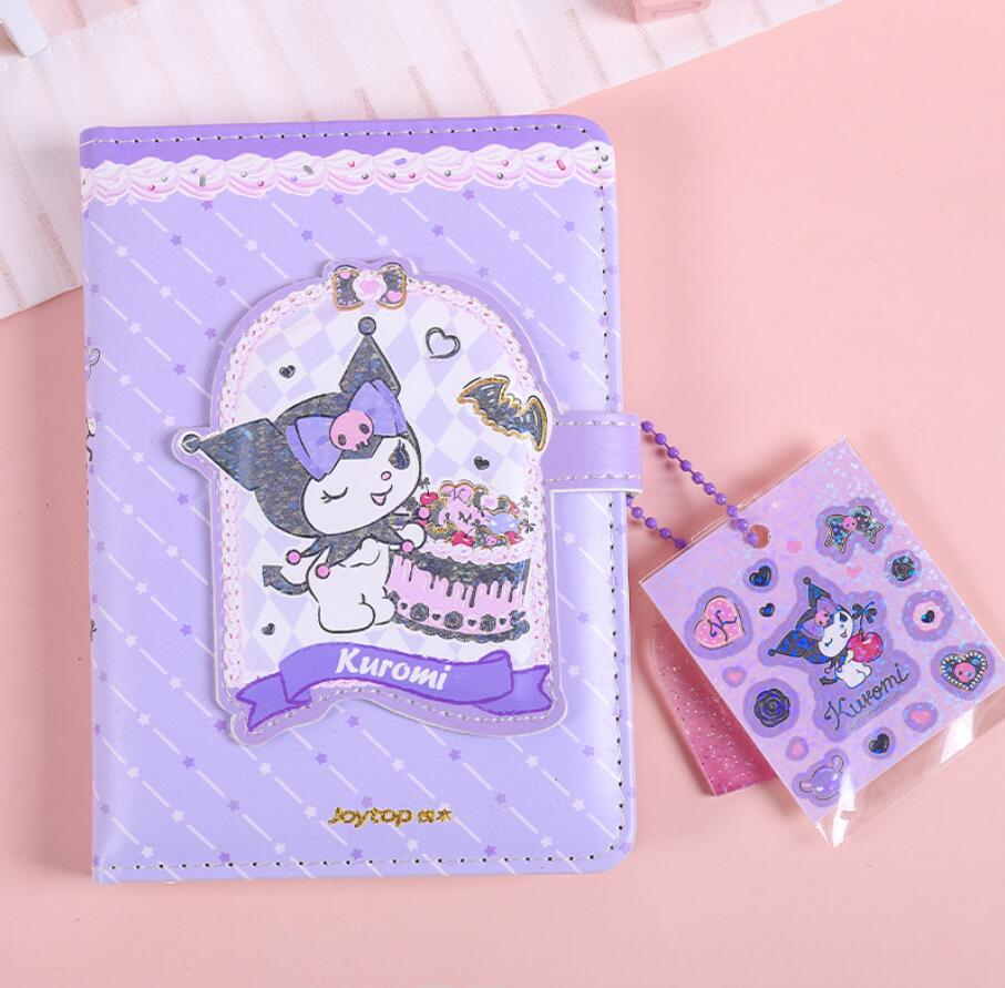 Cute Lovely A6 Purple Kuromi Style notepad Student Daily Memos Learning Notepads For kids Festival Gift School Supplies