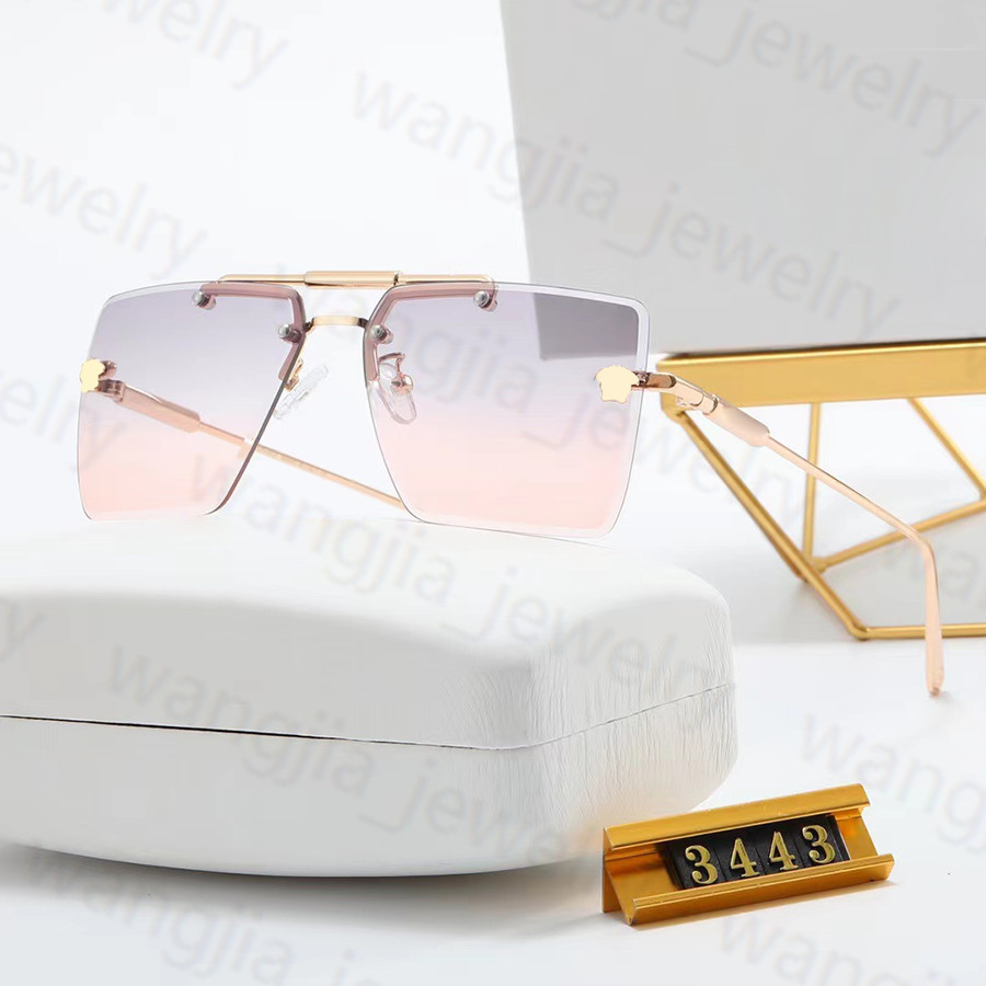 Designer Sunglasses Fashion Men Women Sun Glasses Rimless Goggle Adumbral 5 Color Option