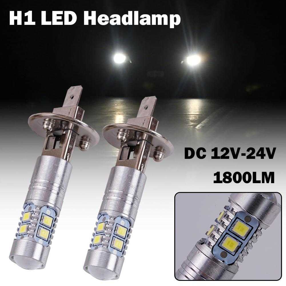 Yeni H1 LED far ampulü 6000K 100W yüksek düşük kirişli ampuller sürüş kamyonu sis otomatik ışık SUV far beyaz araba q6p5