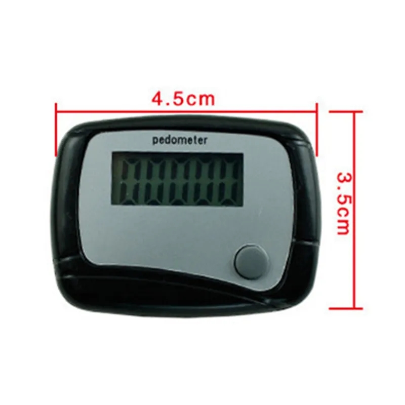 Pocket LCD Pedometer Timers Mini Single Function Pedometer Step Hula Hoop Counter