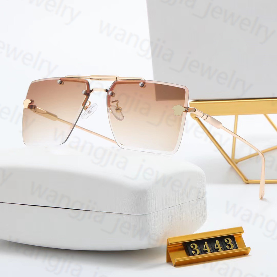 Designer Sunglasses Fashion Men Women Sun Glasses Rimless Goggle Adumbral 5 Color Option