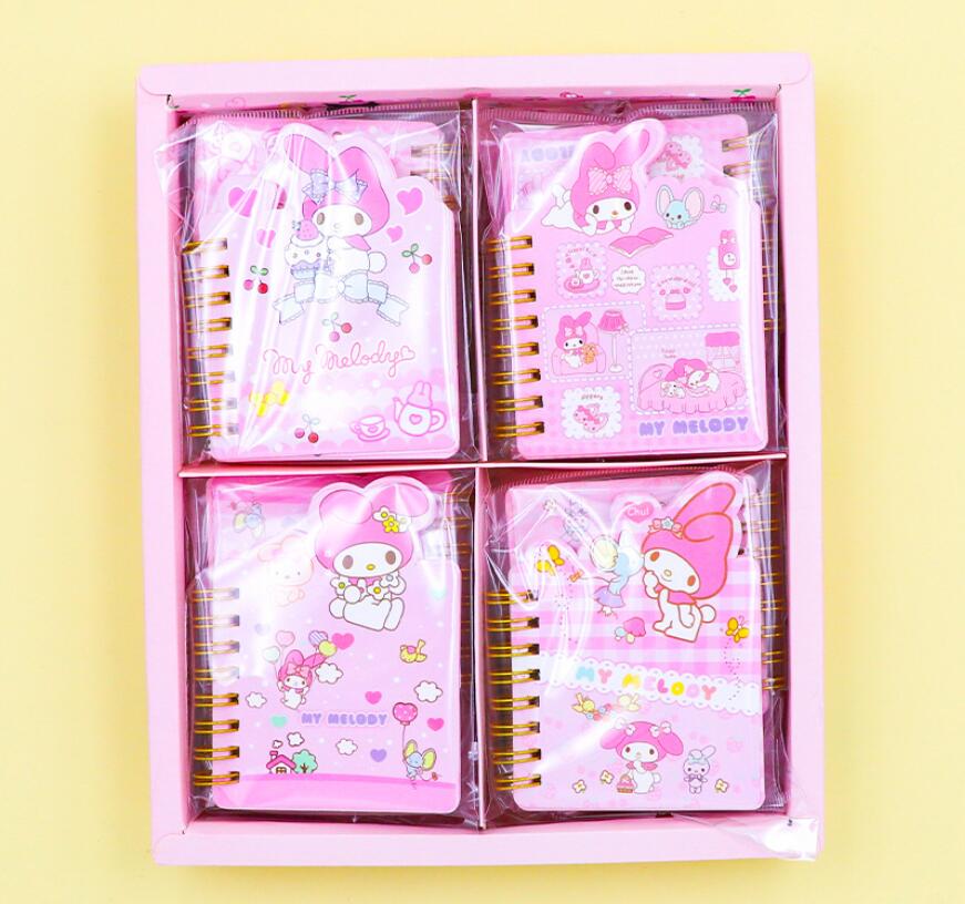 لطيف 3 ألوان Kawaii Purple Kuromi Style Notepad Memos Daily Memos Learning Mini Notepads for Kids Festival Gift Schools اللوازم المدرسية