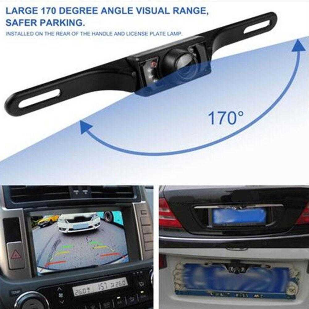 Car Waterproof HD Car RearView Reverse Backup Camera License Plate Night Vision