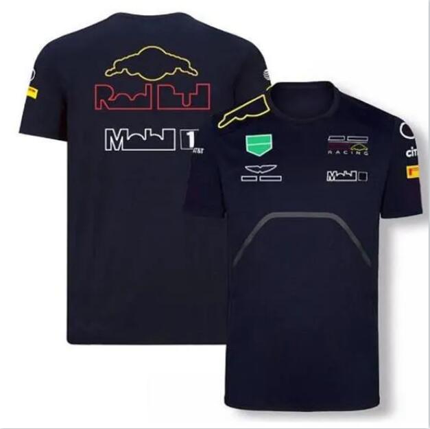 F1-Team-Renn-T-Shirt aus Polyester, schnell trocknend, kurze Ärmel, der gleiche Stil kann individuell angepasst werden320p