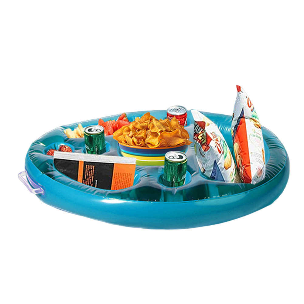 Inflatable Floats Tubes PVC table Pool Drinking Cup Float table Drink Mat Durable Stable Multifunctional Summer Pool Party Decorations P230516 good