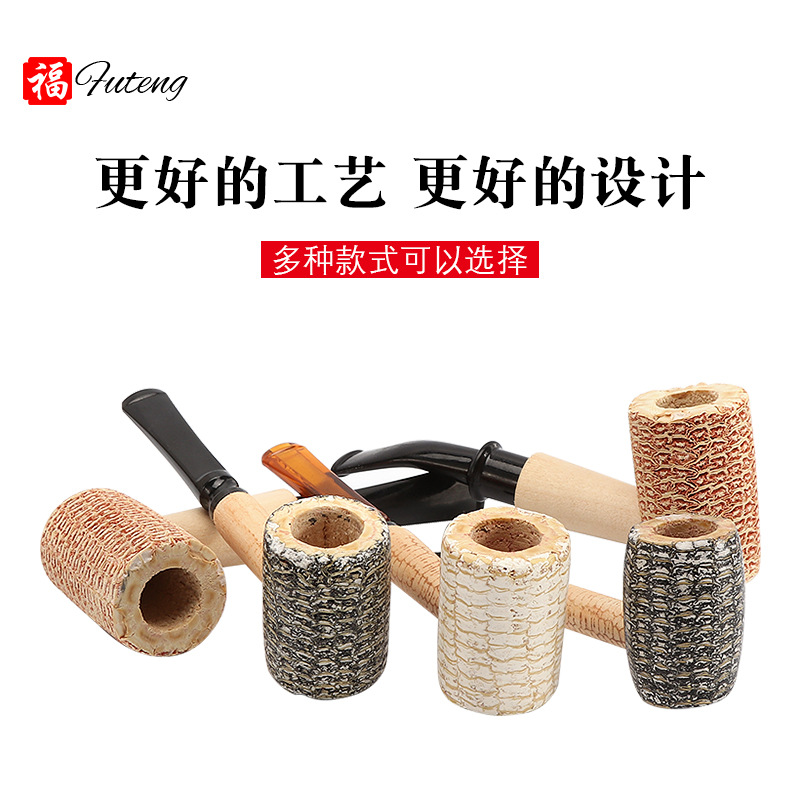 Smoking Pipes Novice Smoker Beginner Level Corncob Pipe