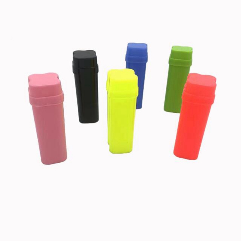 Dernière boîte de rangement multifonctionnelle innovante en plastique coloré double allume-cigare portable