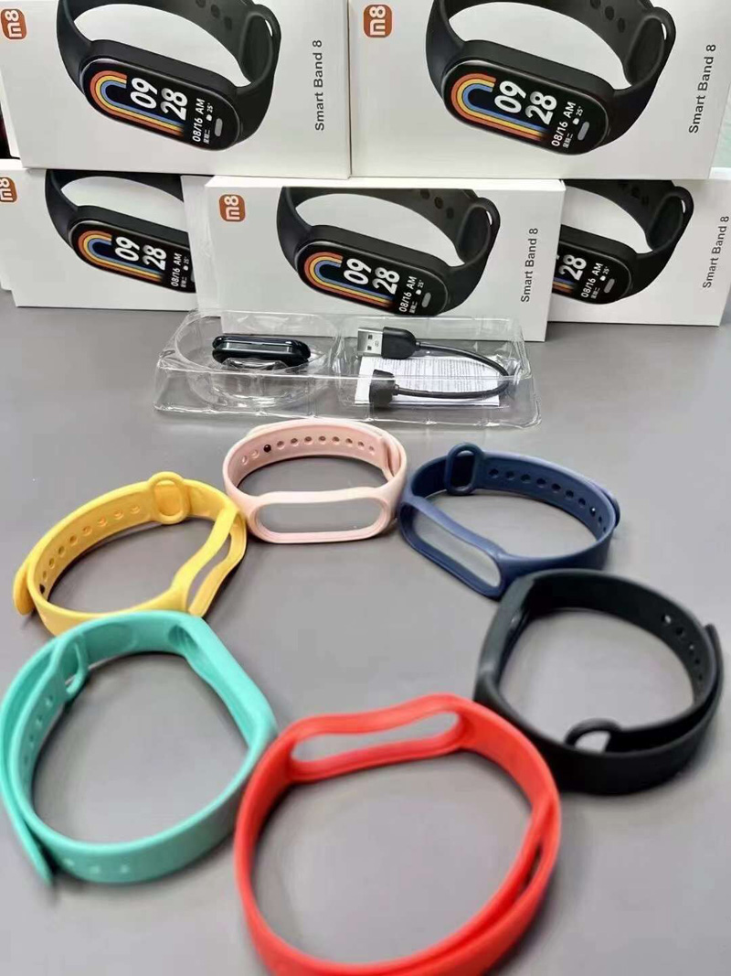 M8 Smart Watch Bracelet Frequência cardíaca Pressão sanguínea Monitoramento de oxigênio Esporte Sport de pulseiras inteligentes de esporte à prova d'água