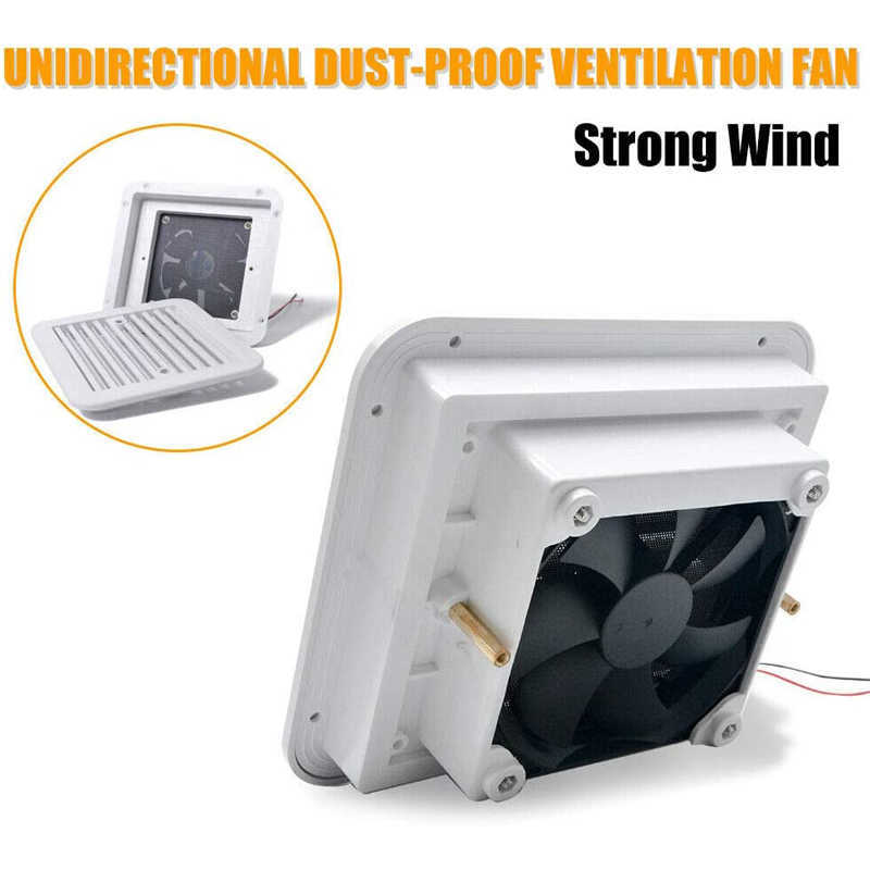 Nuovo 12V 4W Frigo Vent Con Ventola RV Rimorchio Caravan Side Air Forte Vento Scarico Accessori Auto Car Styling Camper