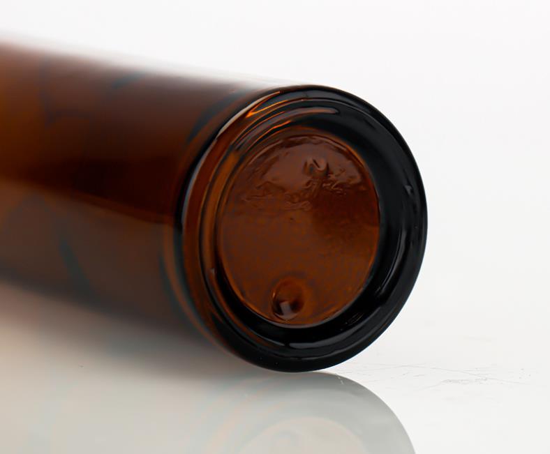 Amber Glass Pomp flessen platte schoudernavuleerbare spuitfles voor serum etherische olie parfumlotion 30 ml 50 ml 80 ml 100 ml SN6897