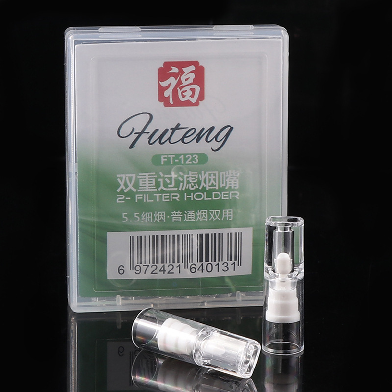 Smoking Pipes Porte-cigarette jetable à filtres multiples jetables en vente directe, boîte portable, porte-filtre à cigarettes à filtre à haute efficacité
