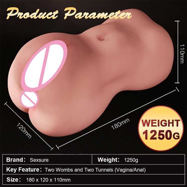 Vagina artificial de bolso realista masturbadores masculpadores masculpadores de buceta real Anal Brinquedos sexuais de silicone macio para homens