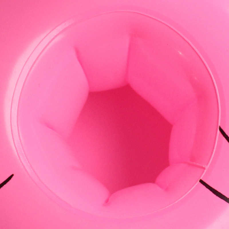 Tubos de flotadores inflables 6 piezas de mesa Asiento de copa en forma de cisne de PVC Ampliación de su diversión en el agua Portavasos de bebida rosa Estera de copa flotante en el agua P230516