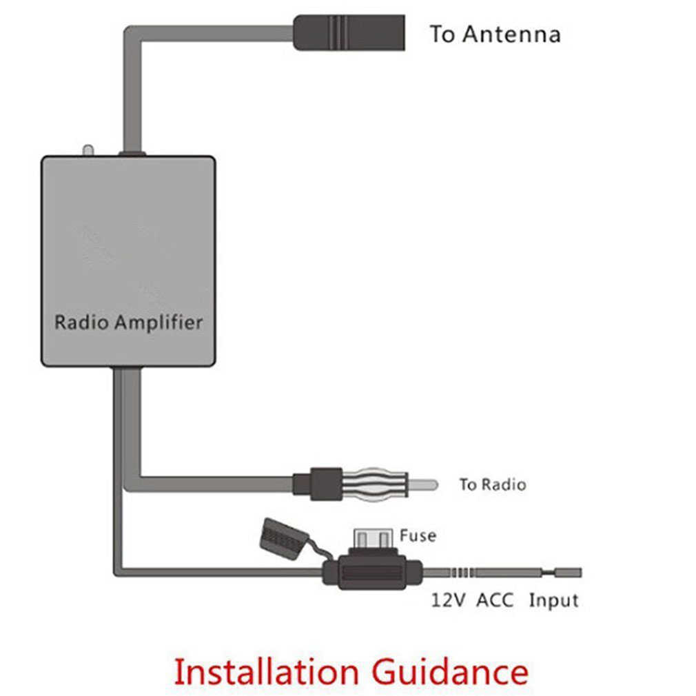 Neue 12V Auto Radio Antenne FM Radio Signal Verstärker Booster Auto Antenne Antennen Für Marine Boot Auto Automobil teile