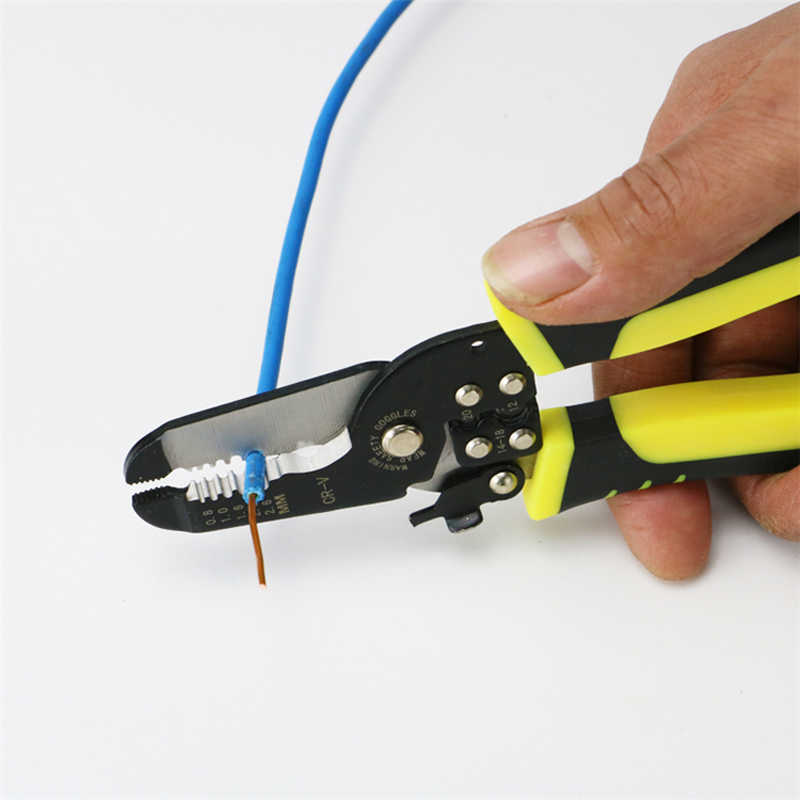 Neue Automatische Crimpen Werkzeug Kabel Abisolierzange Peeling Zange Einstellbare Terminal Cutter Draht multi-tool Crimper