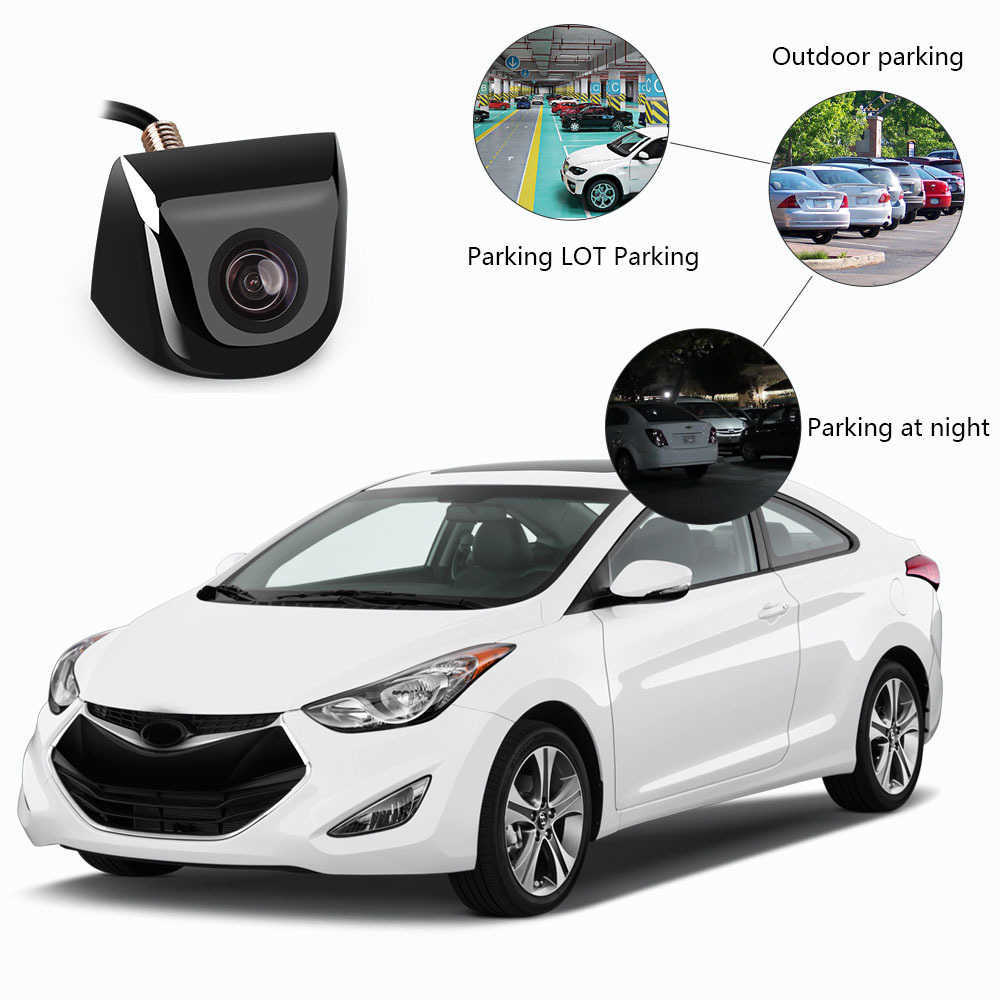 New Car Reversing Rear View External CCD High-definition Large angle Car Color Night Vision Waterproof Metal Reversing Camera