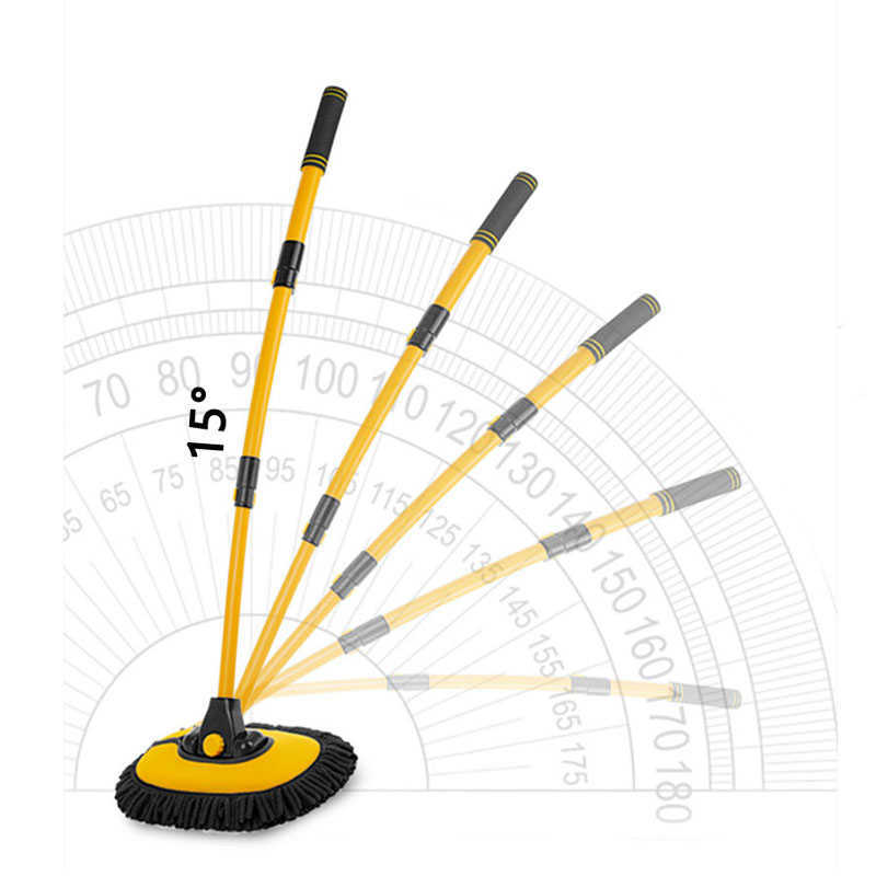 Ny universell stretchbar biltvättborste teleskop med lång handtag rengöring mopp bil rengöring borst kvast auto tillbehör hög kvalitet