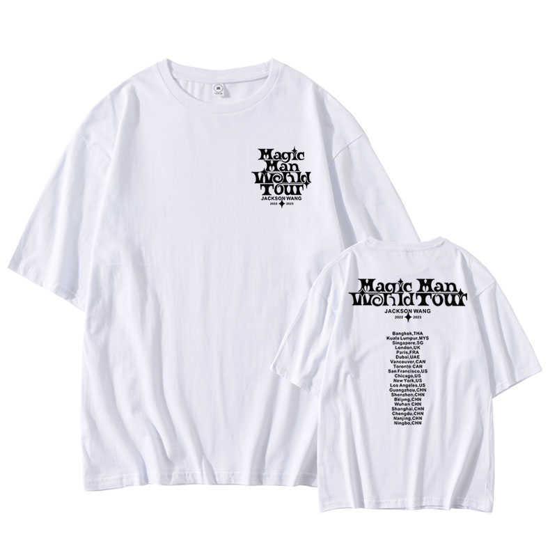 T-shirts pour hommes Kpop GOT7 Jackson Wang MAGIC MAN World Tour T-Shirt Tee Tops TShirt Unisex Cotton J230516