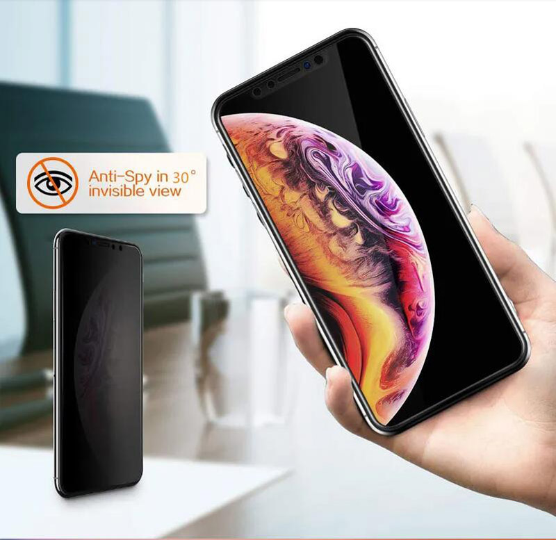 Anti-SPY Screen Protector dla iPhone 14 Pro Max 13 12 Mini 11 Pro X XS Max XR 8 7 6 Plus Prywatność bez opakowania detalicznego