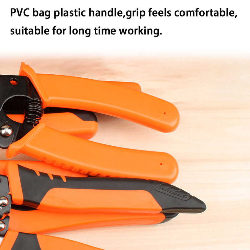 New 165mm 175mm Stripping Crimping Pliers Wire Stripper Multi Functional Crimpper Electrician Peeling Network Cable Stripper Tools