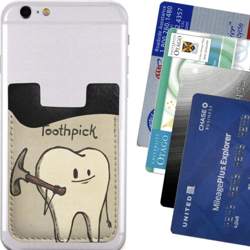 Sublimatiekaarthouder PU Leather Mobile Telefoon Backsticker met lijm wit blanco geld Pocket Credit Cards Covers Christmas Gift Wholesale GG