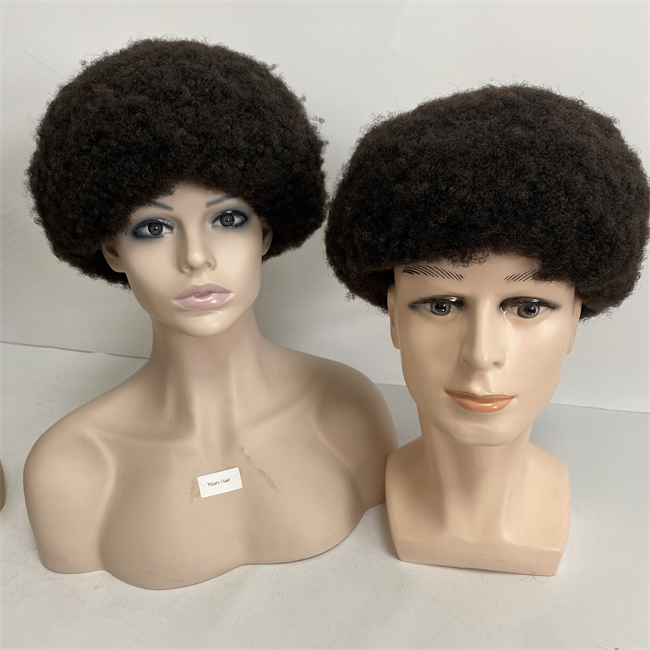 6 polegadas de cabelo de cabelo de cabelo humano virgem indiano 150% Raiz de 4 mm Afro Male Wigs Unidade de renda cheia para homens negros