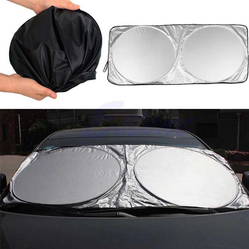Nowy 160x 85 cm Universal UV Ochrona Ochrony przednie tylne okno samochodu Słońce Słońce Słońce Okładka przednia szyba samochodowa Akcesoria anty-UV