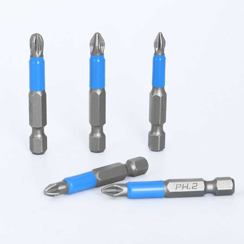 New 50mm Non-Slip Magnetic Screwdriver Bit Set Hex Shank Phillips/Cross Head Screwdriver Drill Bit PH1/PH2/PH3/PZ1/PZ2/PZ3