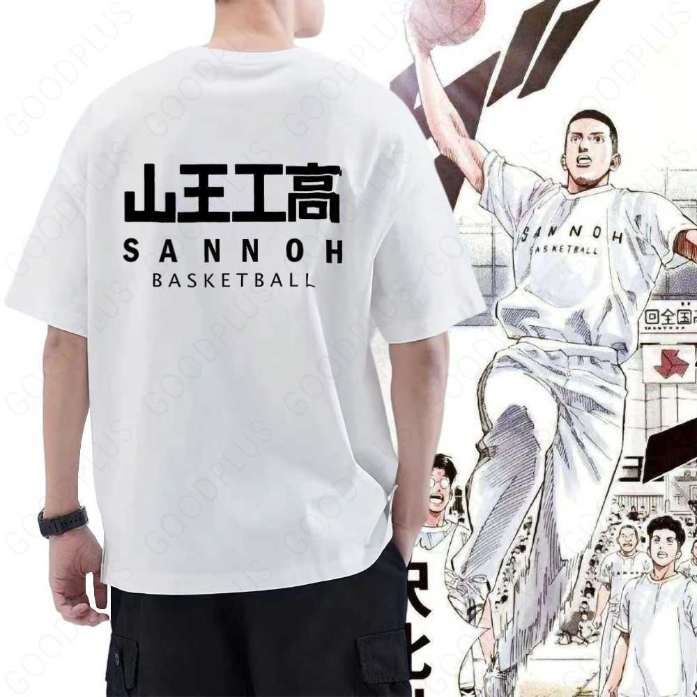 T-shirts pour hommes Eiji SAWakita Anime T-shirt Slam Akita Sannoh Manga Graphic Oversized Men Short Sleeve Tee Women Top Summer Couple CloTHing J230516