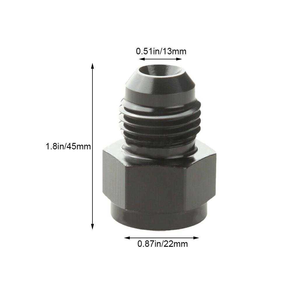 Novo adaptador de alumínio da junta do tubo de óleo para expansão do macho, Adaptador de alumínio AN3 AN4 AN6 AN10 AN12