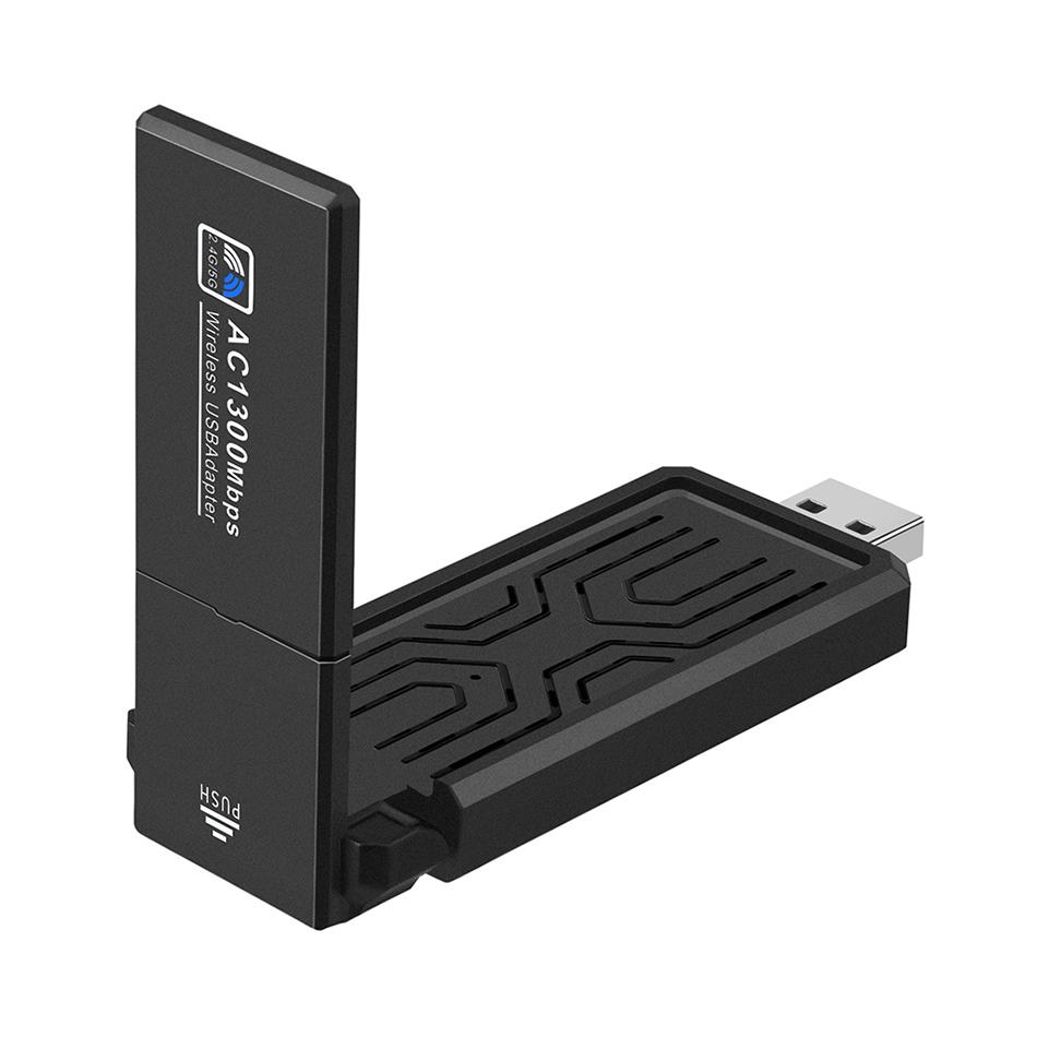 1300 Mbit/s USB-WLAN-Adapter 2,4 G 5 GHz Dualband-WLAN-Netzwerkkarte RTL8812BU Drahtloser Empfänger für PC-Desktop-Laptop 802.11a/b/g/n/ac