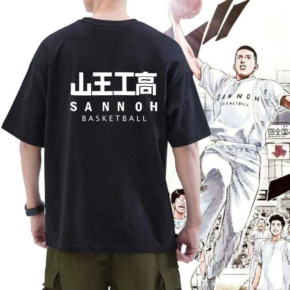 T-shirts pour hommes Eiji SAWakita Anime T-shirt Slam Akita Sannoh Manga Graphic Oversized Men Short Sleeve Tee Women Top Summer Couple CloTHing J230516