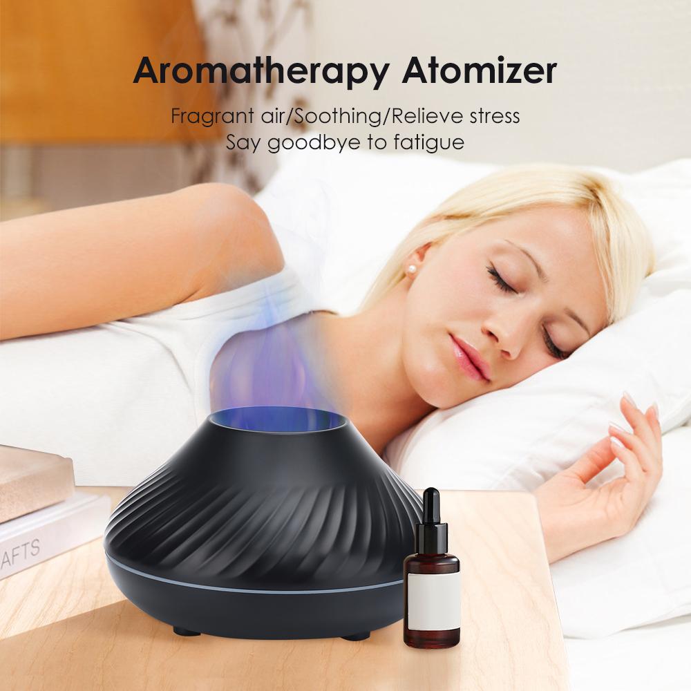 Humidifiers Colorful Flame Aroma Perfume Diffuser Ultrasonic Aromatic USB Air Humidifier for Home Room Fragrance Diffuser Mist Maker Difuser