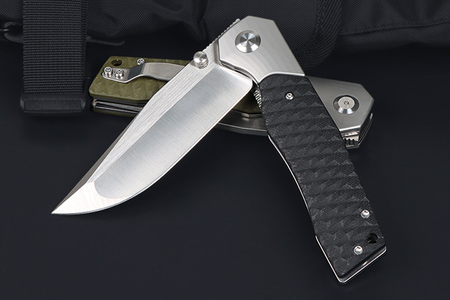 Специальное предложение M6718 Сильный складной нож D2 D2 Satin Point Blade G10 с ручкой из нержавеющей стали Шаровой подшипник быстро открытые карманные ножи EDC 2 цвета ручки