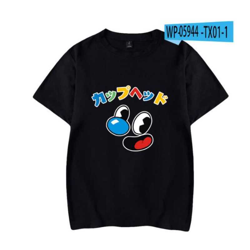 T-shirts pour hommes Enfants Cuphead Cartoon Print Funny T Shirt Femmes Hommes Garçons et Filles Confortable Tops À Manches Courtes Enfants Vêtements Décontractés P230516