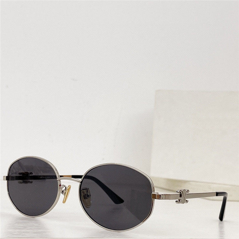 تصميم أزياء جديد نظارة شمسية بيضاوية 40069U إطار معدني بسيط وشهير نظارات حماية UV400 في الهواء الطلق