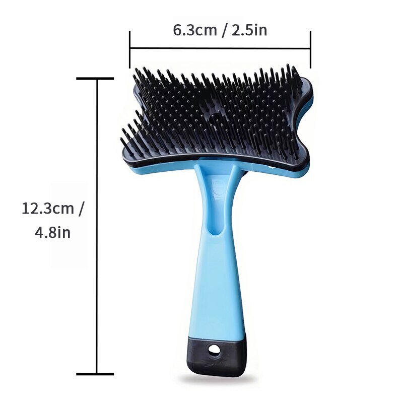 Dog Brush Cat Grooming Brush Self Cleaning Static Free Massage Comb Stabil Tjockare borst PET -leveranser för att ta bort lös päls