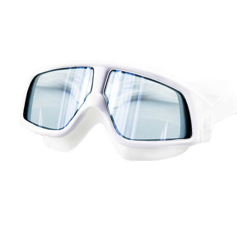 Gafas 2022 de dos piezas con estilo, gafas de natación de marco grande para adultos, bañadores de natación HD, gafas de natación antivaho, gorro de baño P230516