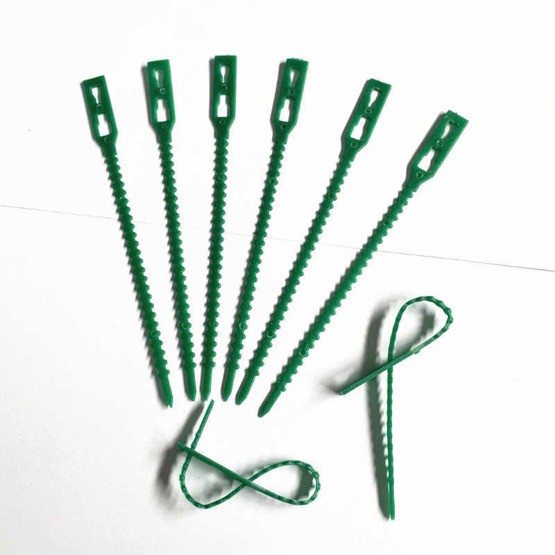 50/100 PZ Legami piante in plastica Chiusura riutilizzabile Serra Grow Kit giardino Albero Pomodoro Viti Arrampicata Multi-Funzione Clip