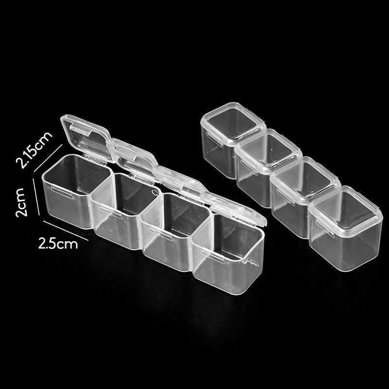 28/56 Girds Detachable Plastic Storage Box with Label Sticker For Jewelry Nail Art Diamond Painting Accessories Container boxes