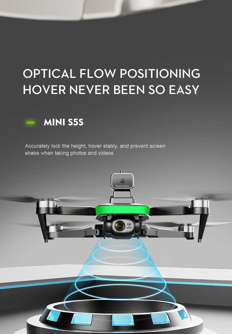 S5S onbemande luchtvaartuig High-Definition Aerial Photography Brushless Four Axis vliegtuig Remote Control Toy Aircraft Aerial Photography Optical Flow Drone