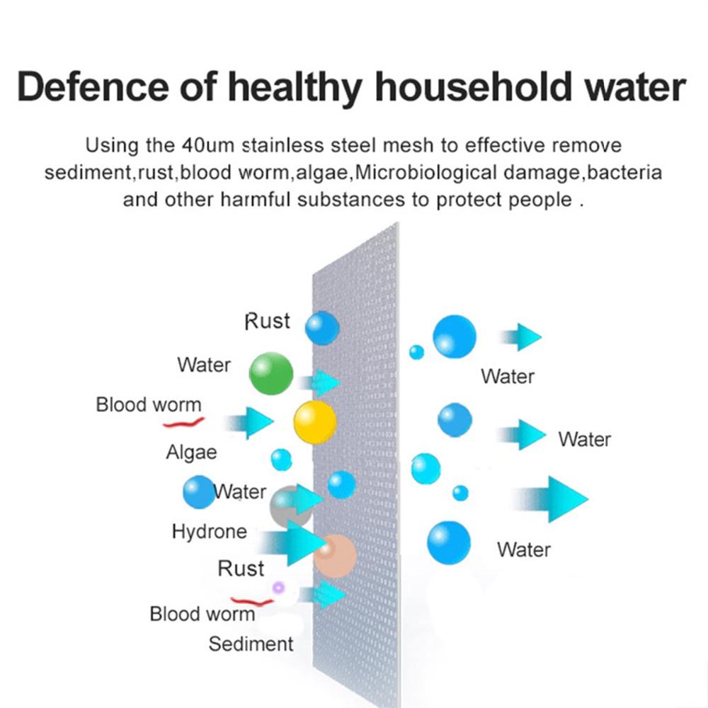 Appliances Prefilter water filter First step of water purifier system 40micron stainless steel mesh prefiltro 1/2inch WholehousePrefilter