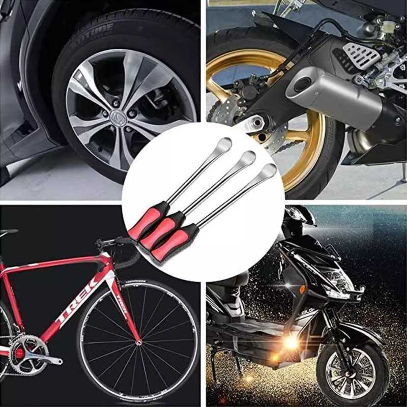 Novo ferramenta de reparo de pneus de motocicleta alterações de pneu alavancas automaticamente colher pneu kit de bicicleta pneu alavancas de pneus colher ara