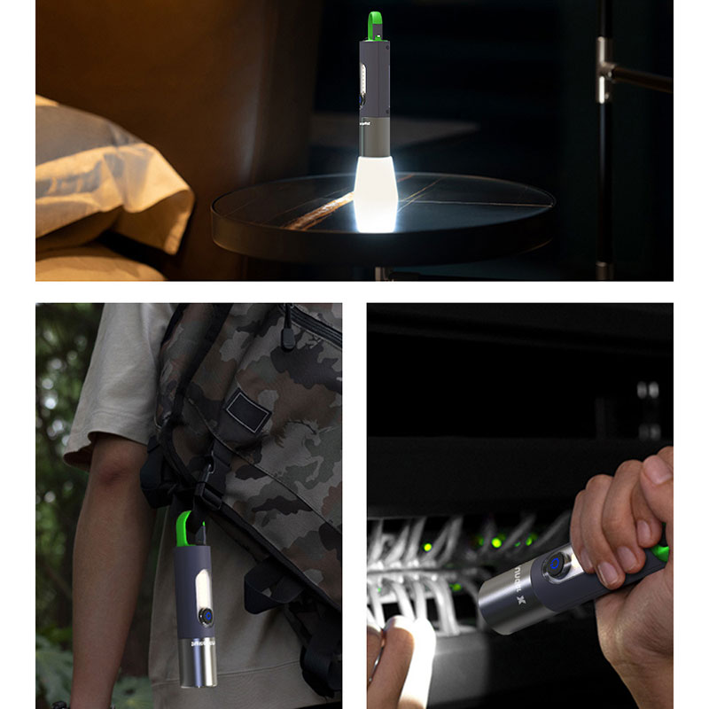 Deportes al aire libre linterna LED batería recargable Flash luz Super brillante potente impermeable senderismo caza antorcha Z0015