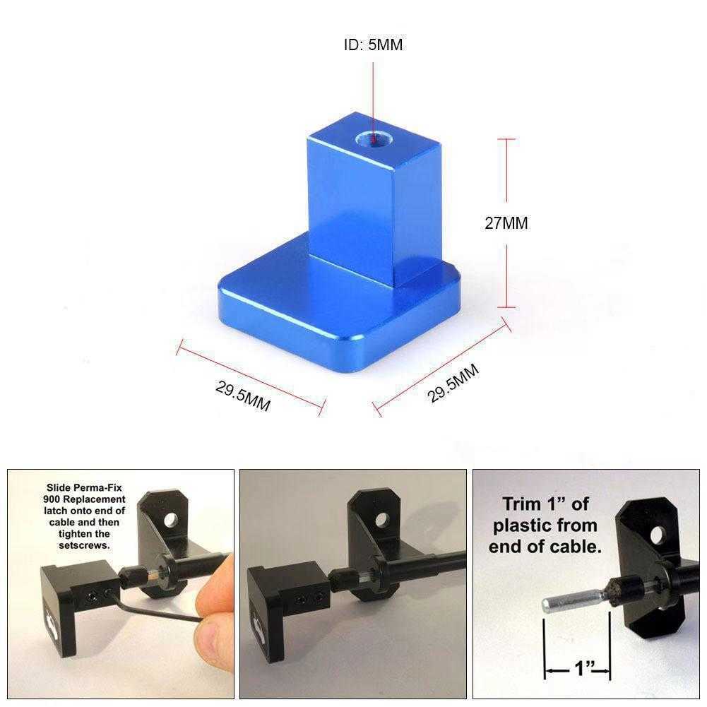 Nuovo kit di riparazione del cavo di rilascio del fermo del cappuccio in alluminio billet Maniglia Honda Civic 1996-2011 Crv 1997-2006 Element 2003-2011